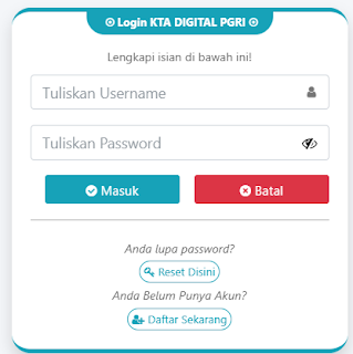 Register PGRI Kepulauanseribu - Persatuan Guru Republik Indonesia Cabang Kepulauanseribu